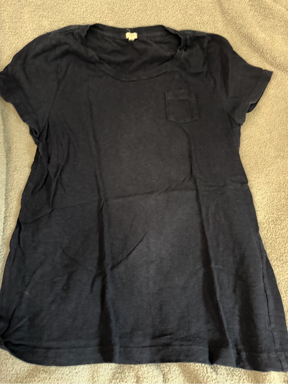 J.Crew Classic Women's Short Sleeve Tee - navy xl